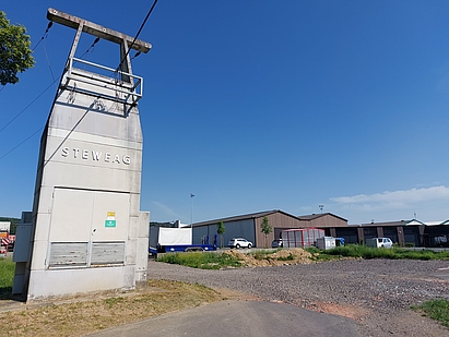 Ehemaliger Standort der Brückenwaage bzw. der Tiefkühlanlage in Wieden, Foto: Walter Feldbacher, Mai 2022