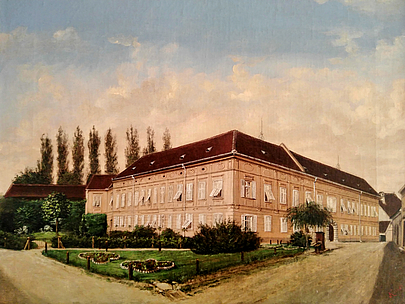 Palais Nadasdy, Ölgemälde von Johann Klein, 1887. MiaZ